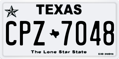 TX license plate CPZ7048