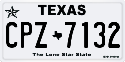 TX license plate CPZ7132