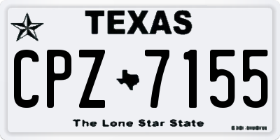 TX license plate CPZ7155