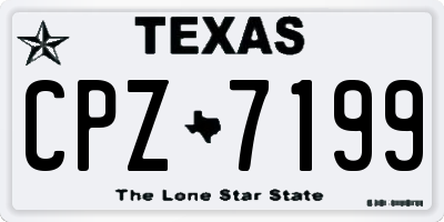 TX license plate CPZ7199