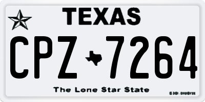 TX license plate CPZ7264