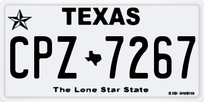 TX license plate CPZ7267