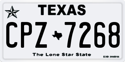 TX license plate CPZ7268