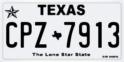 TX license plate CPZ7913