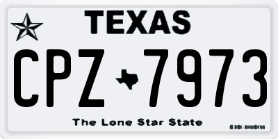 TX license plate CPZ7973