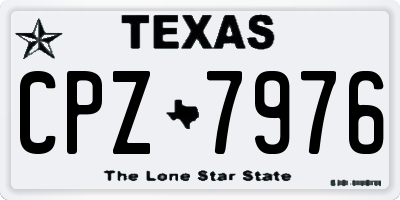 TX license plate CPZ7976