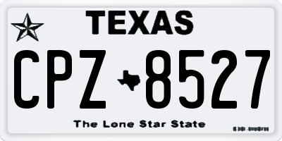 TX license plate CPZ8527
