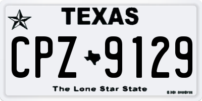 TX license plate CPZ9129
