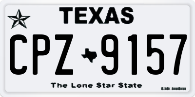 TX license plate CPZ9157