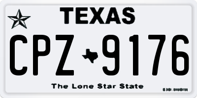 TX license plate CPZ9176