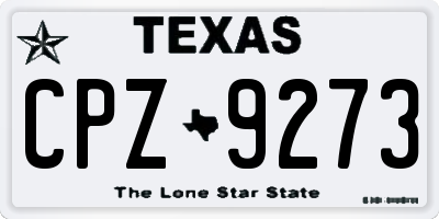 TX license plate CPZ9273