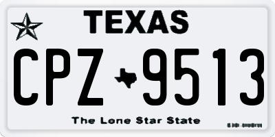 TX license plate CPZ9513