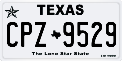 TX license plate CPZ9529