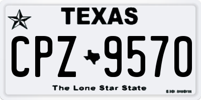TX license plate CPZ9570