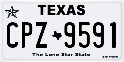 TX license plate CPZ9591