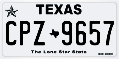 TX license plate CPZ9657