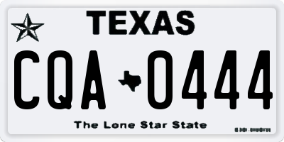 TX license plate CQA0444
