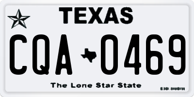 TX license plate CQA0469