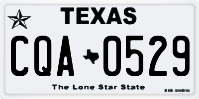 TX license plate CQA0529