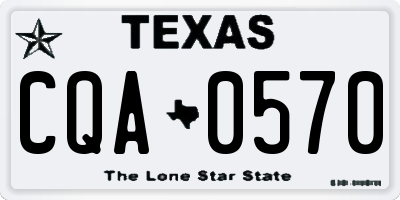 TX license plate CQA0570