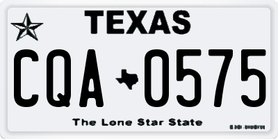 TX license plate CQA0575
