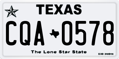 TX license plate CQA0578
