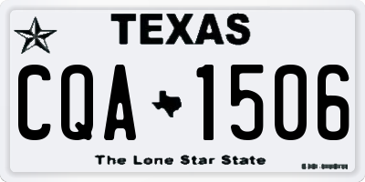 TX license plate CQA1506