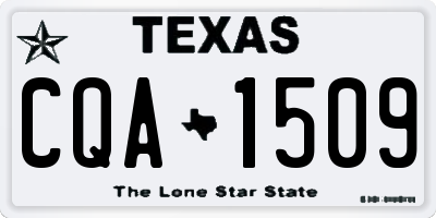 TX license plate CQA1509