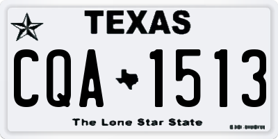 TX license plate CQA1513