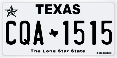 TX license plate CQA1515