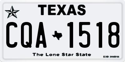 TX license plate CQA1518