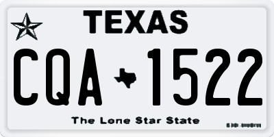 TX license plate CQA1522