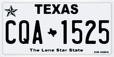 TX license plate CQA1525