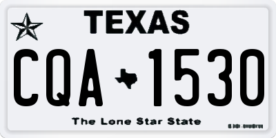 TX license plate CQA1530