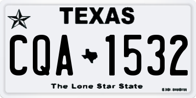 TX license plate CQA1532