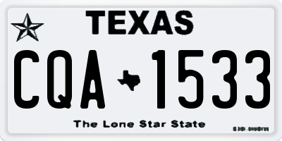 TX license plate CQA1533