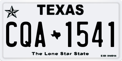 TX license plate CQA1541