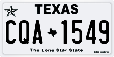 TX license plate CQA1549