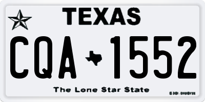 TX license plate CQA1552