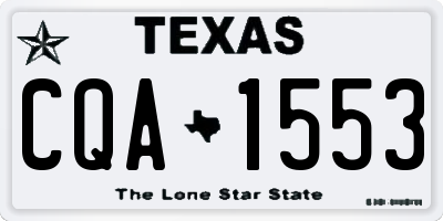 TX license plate CQA1553