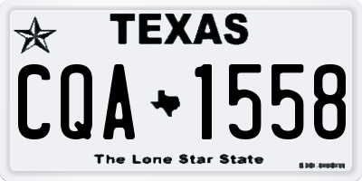 TX license plate CQA1558