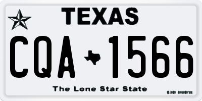 TX license plate CQA1566