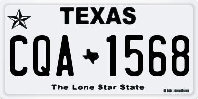 TX license plate CQA1568