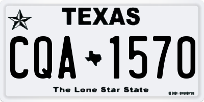 TX license plate CQA1570
