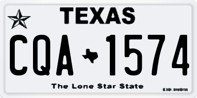 TX license plate CQA1574