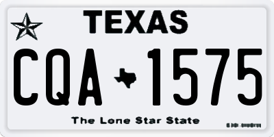 TX license plate CQA1575