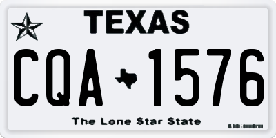 TX license plate CQA1576