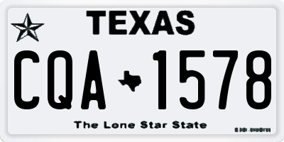 TX license plate CQA1578