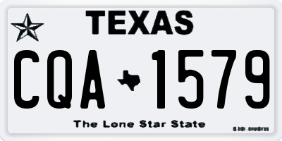 TX license plate CQA1579