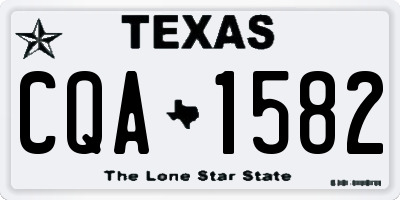 TX license plate CQA1582